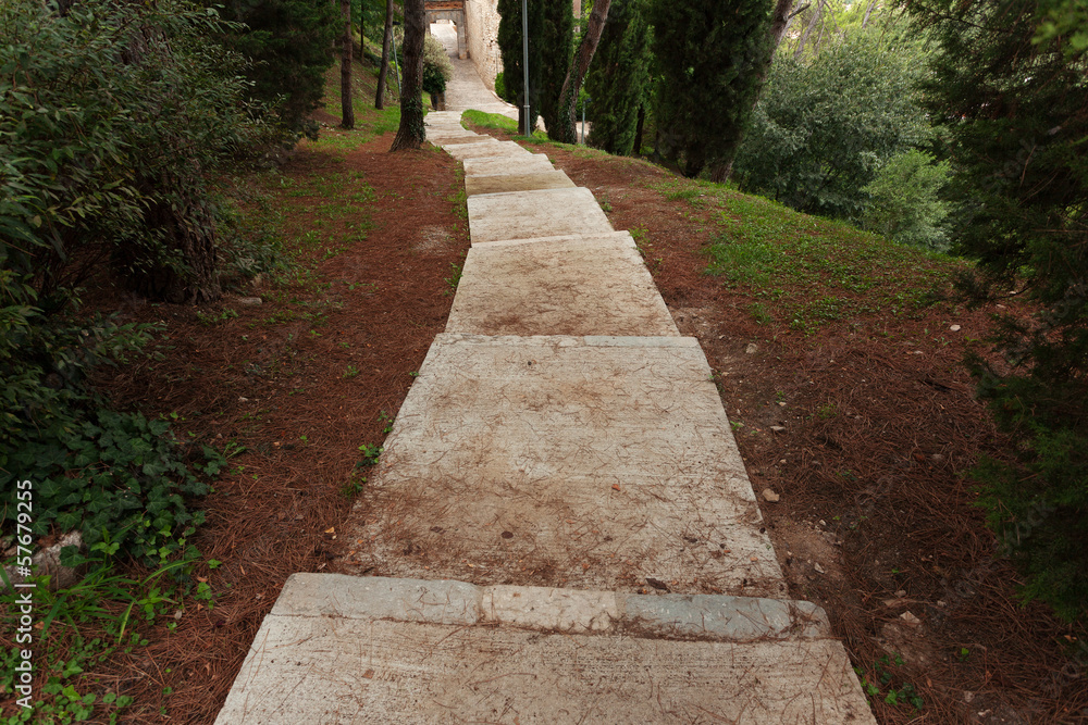 Long ancient stone