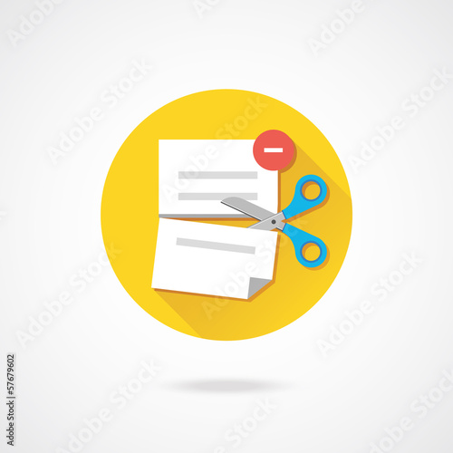 Vector Delete Document Icon