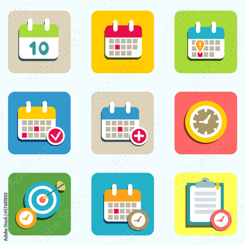 calendar and event icons