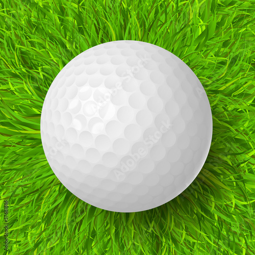 golf ball on grass