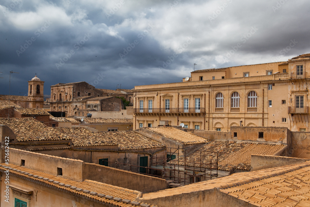 Above the rooftops in Noto
