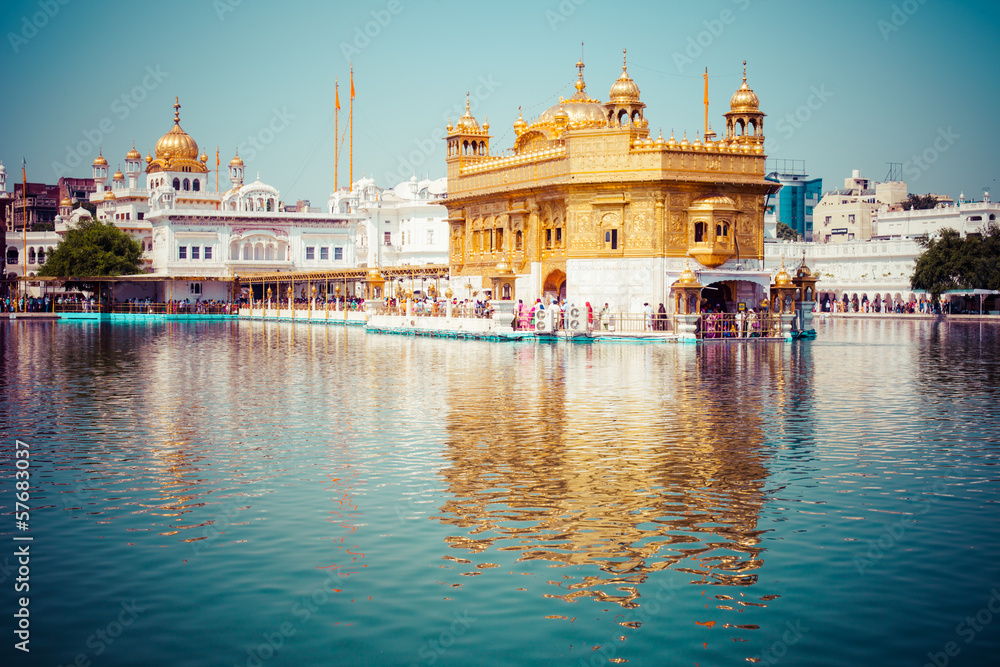 Sikh gurdwara Golden Temple. Amritsar, Punjab, India