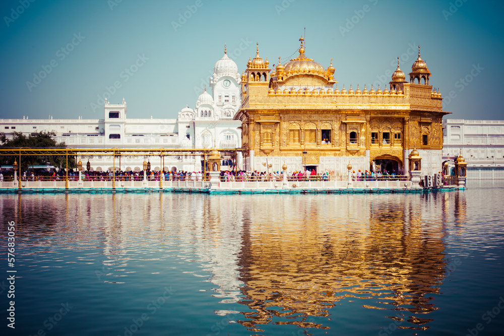 Sikh gurdwara Golden Temple. Amritsar, Punjab, India