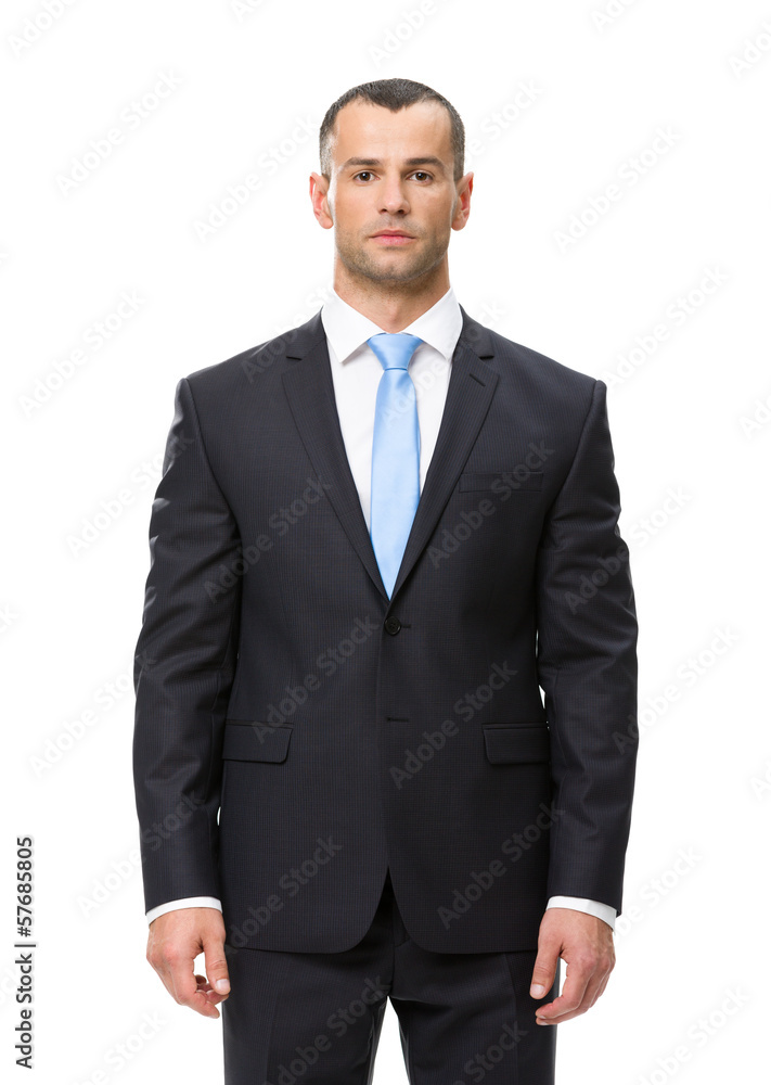Half-length portrait of serious business man Half-length portrait of serious business man