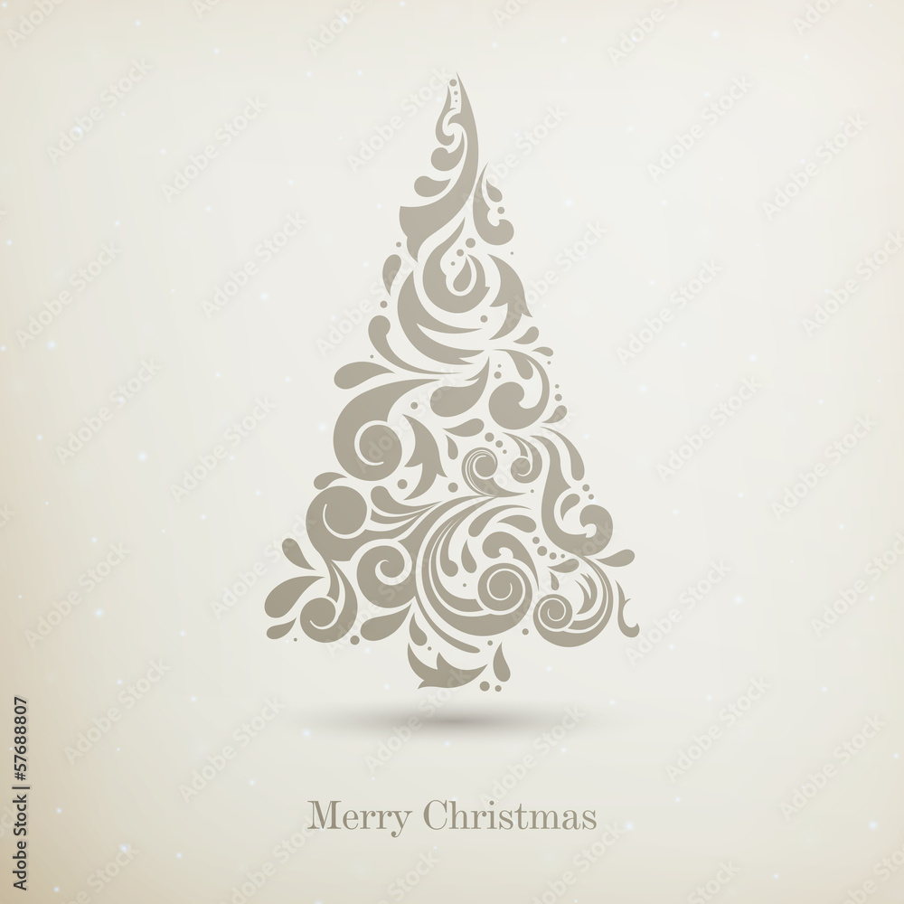 Vector Illustration of a Stylized Christmas Tree Vector Illustration of a Stylized Christmas Tree