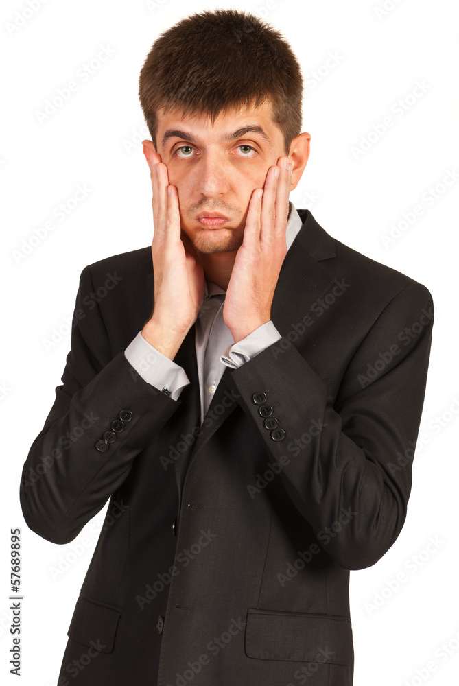 Stressed business man Stressed business man