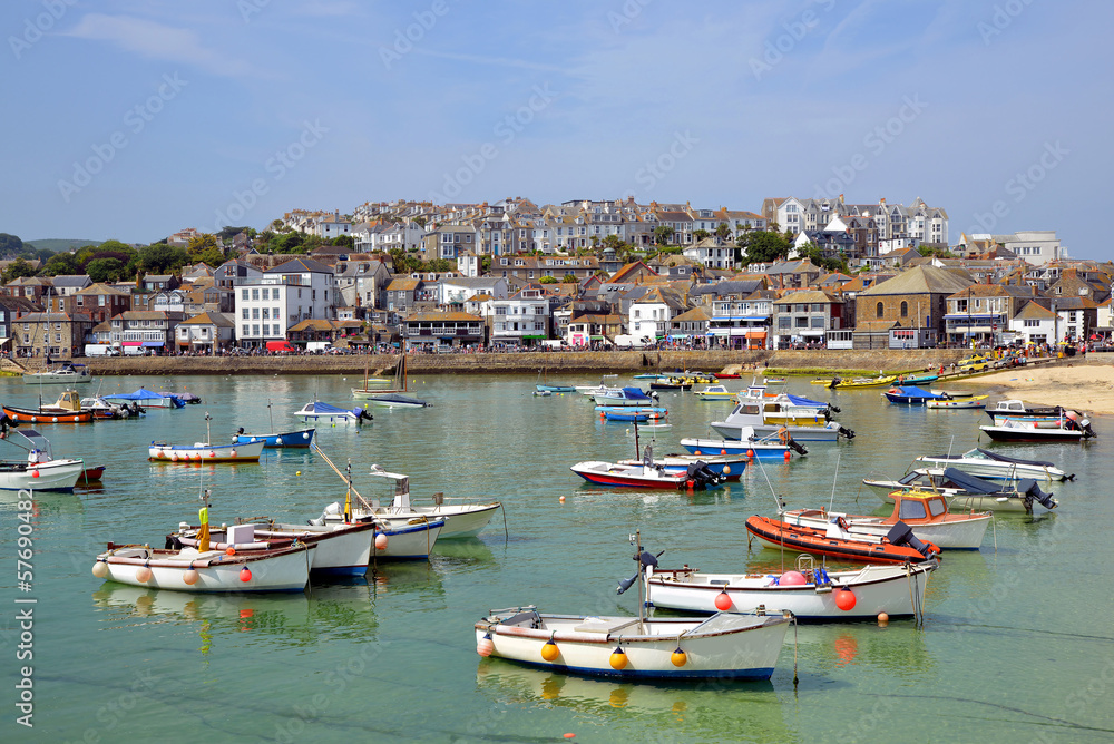 St Ives harbour Cornwall England UK
