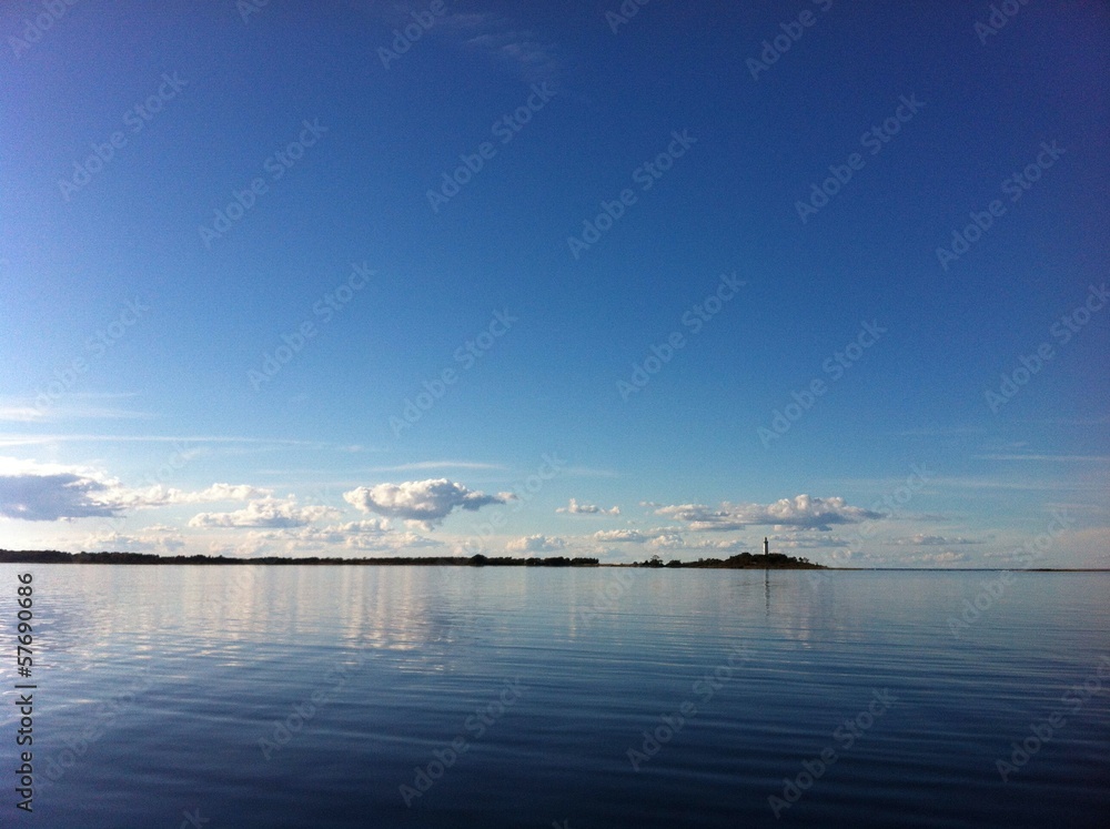 blue sky in the summer