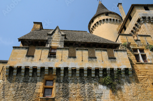 France, picturesque castle of Puymartin in Dordogne photo