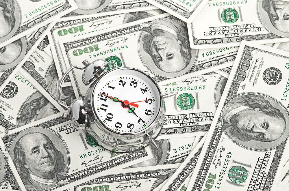 Time - money. Business concept Time - money. Business concept