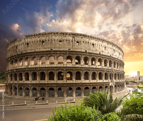 Vászonkép Coliseum. Rome. Italy.