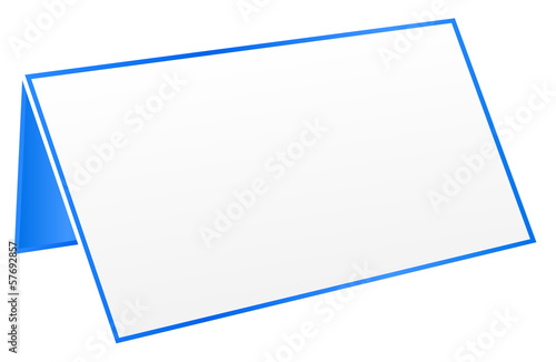 Blue Blank Table Tag