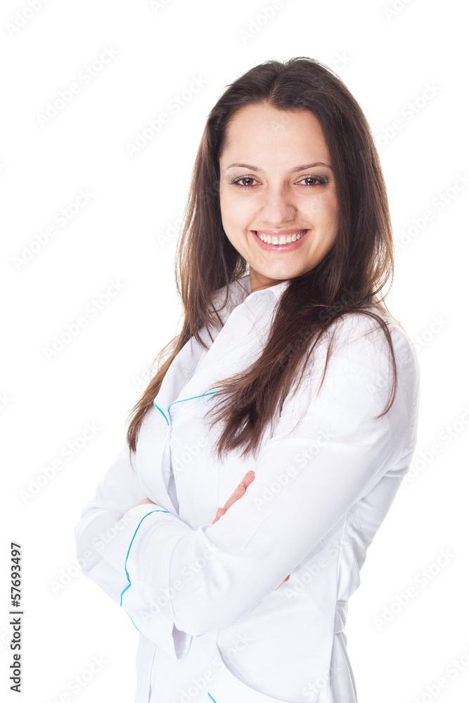 Portrait of young smiling female doctor Portrait of young smiling female doctor