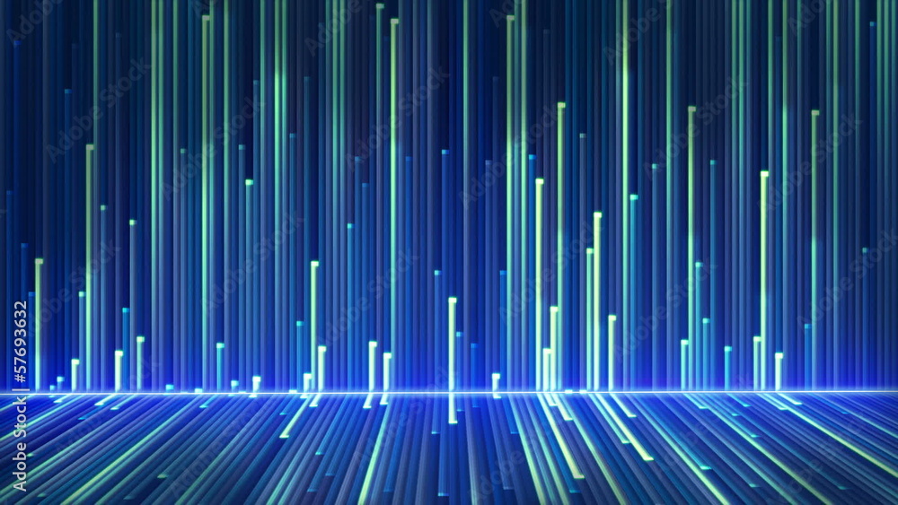 blue glowing lines loop