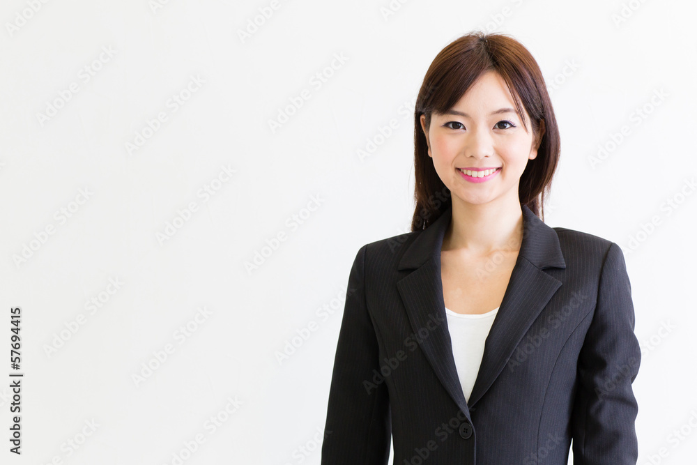 asian businesswoman on white background asian businesswoman on white background