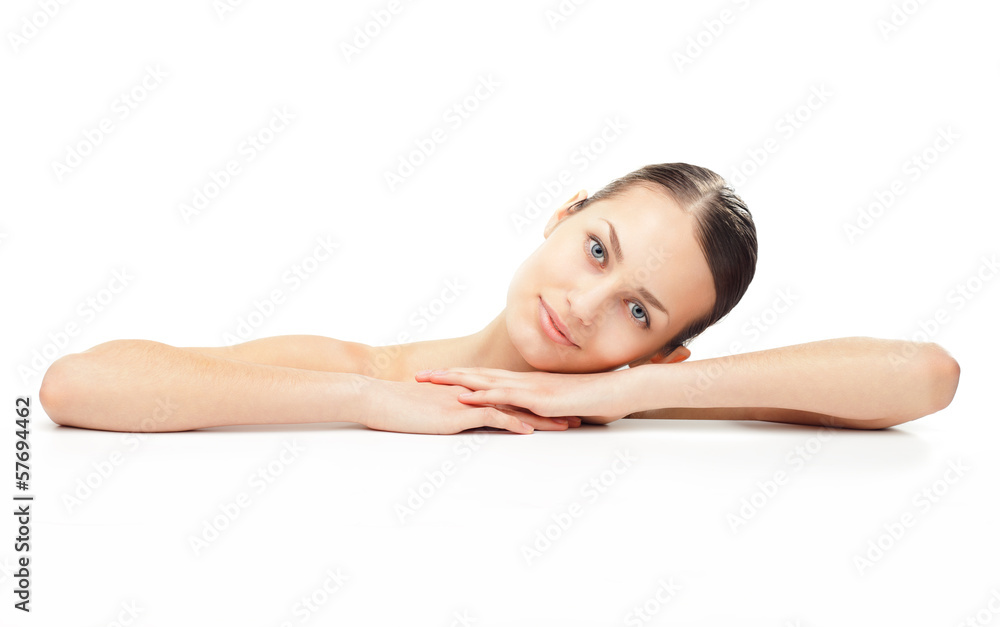 Beautiful young woman with healthy clean skin Beautiful young woman with healthy clean skin
