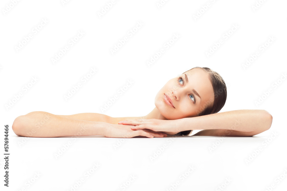 Beautiful young woman with healthy clean skin Beautiful young woman with healthy clean skin