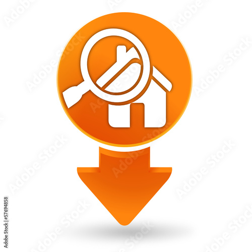 diagnostic immobilier sur signet orange