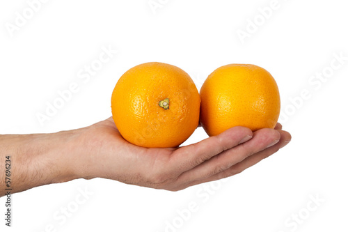 hand with fruit