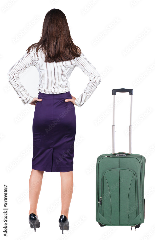 back view of thoughtful business woman contemplating. back view of thoughtful business woman contemplating.