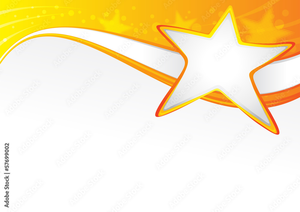 Obraz premium Tło z gwiazdą w żywych kolorach