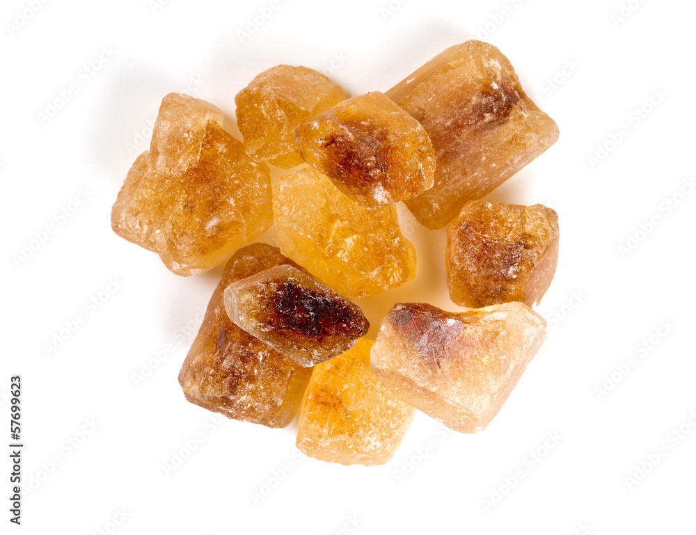 brown caramelized sugar over white brown caramelized sugar over white
