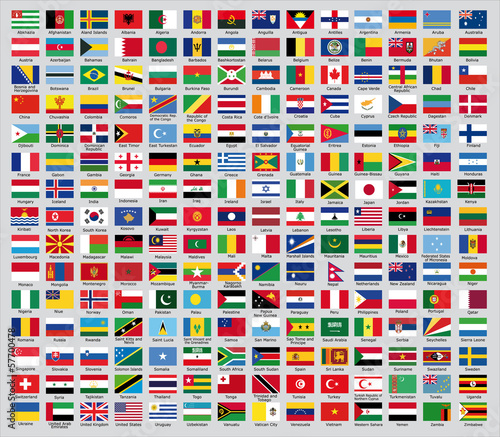 Fototapeta samoprzylepna Aktualizacja flag narodowych świata 2013 roku