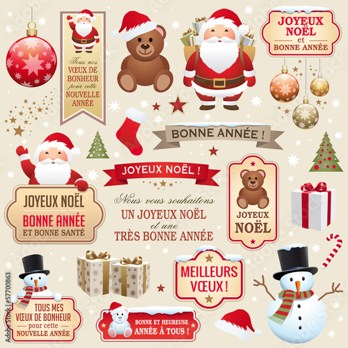 Eléments Noël et nouvelle année