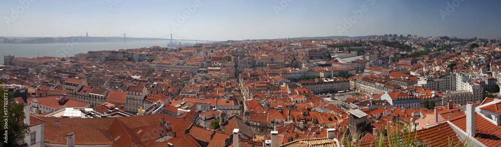 Paisagem panorâmica de Lisboa