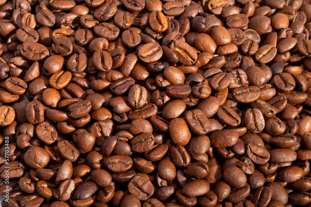 coffee beans close up isolated on white coffee beans close up isolated on white