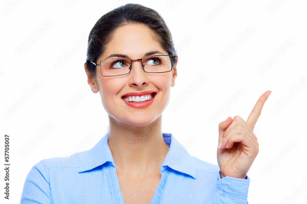 Beautiful thinking business woman. Beautiful thinking business woman.
