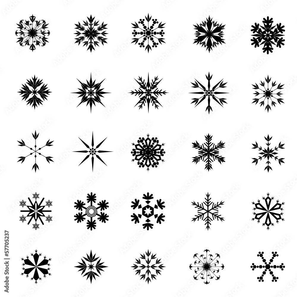 Set of Snowflakes Set of Snowflakes