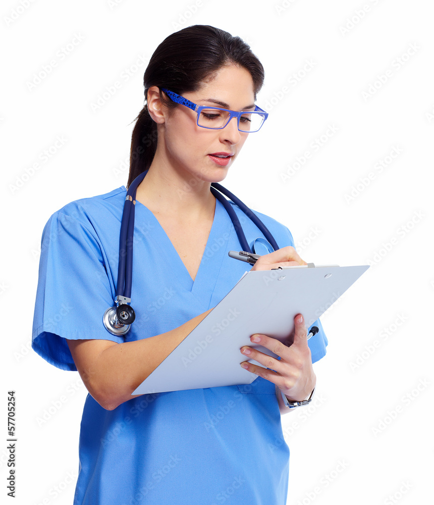 Medical doctor writing prescription. Medical doctor writing prescription.