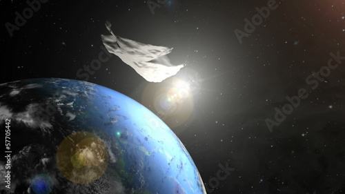 Asteroid Earth photo
