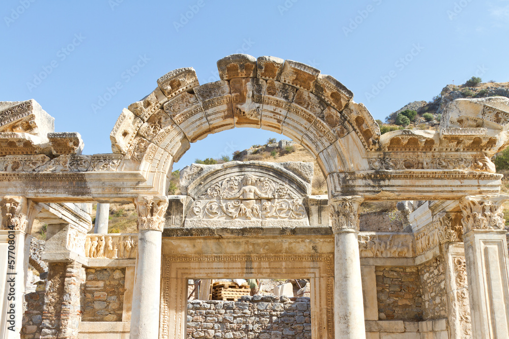 Temple of Hadrian in Ephesus, Turkey