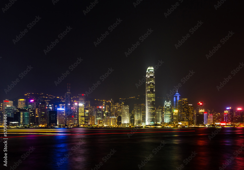 Obraz premium Hong Kong skyline.