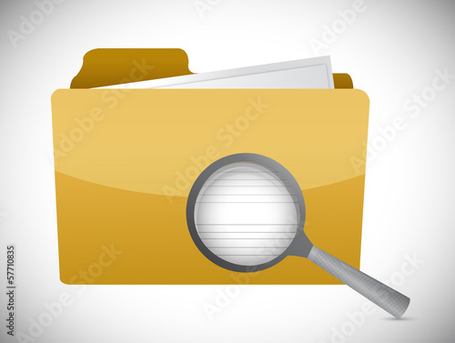 message folder review illustration design