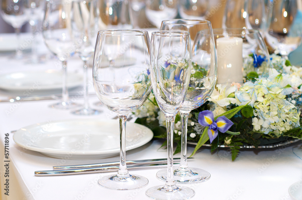 Decorated banquet table Decorated banquet table