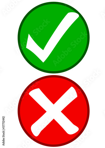 Green and Red Button