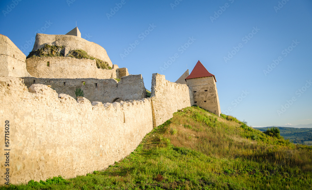 Medieval fortress of rupea in transylvania region of romania