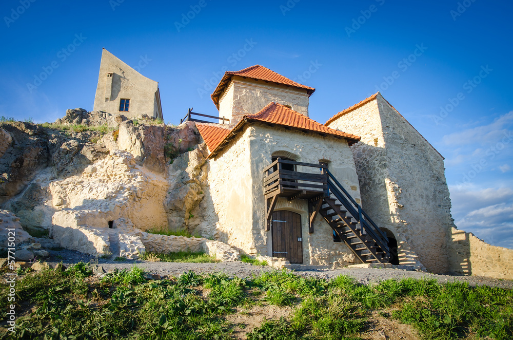 Old fortress of rupea in romania transylvania