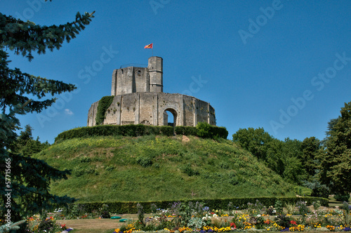 France, historical castle of Gisors in Normandie photo