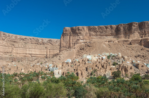 Mud town in Wadi Doan  Hadramaut province  Yemen