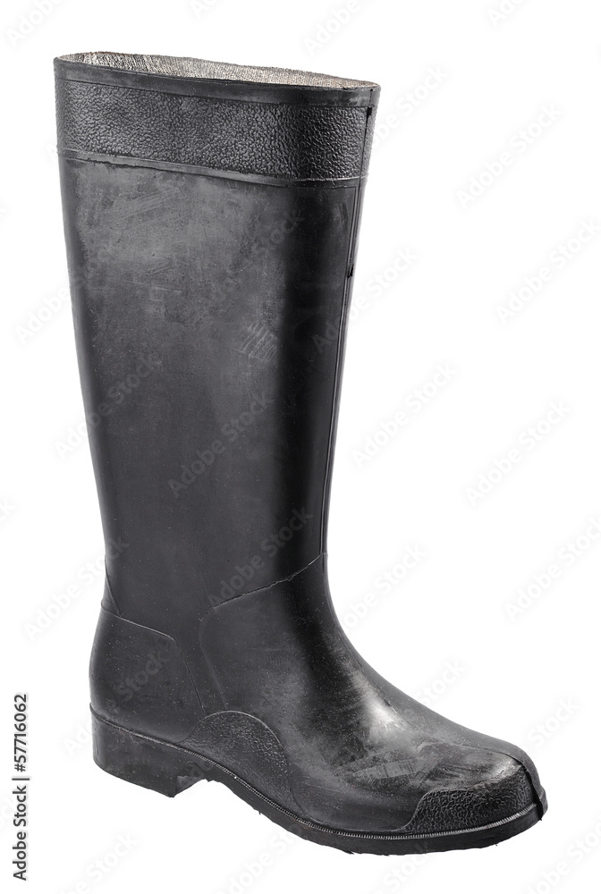 Rubber boot isolated on white background Rubber boot isolated on white background