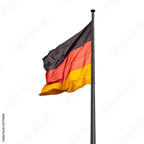 flagpole with state flag of Germany photo