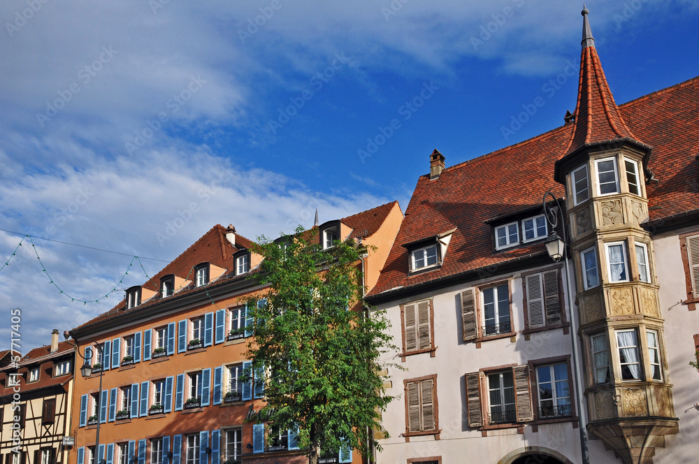 Fototapeta premium Colmar, Alsazia, case tradizionali
