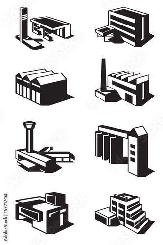 Various types of construction - vector illustration