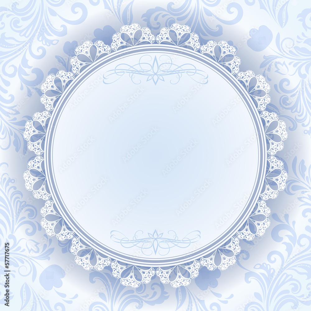 Christmas snowflake ornate frame