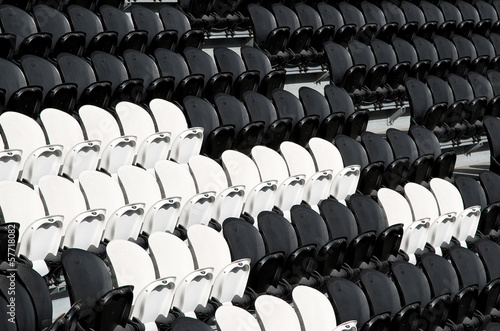Seat in football stadium