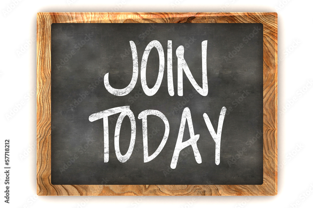 Fototapeta premium Blackboard Join Today